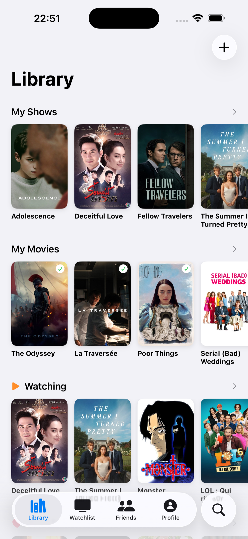 SeriesTracker library — your shows and movies